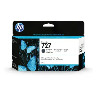 HP originální ink B3P22A, HP 727, matte black, 130ml, HP DesignJet T1500, T2500, T920