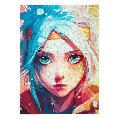 Dřevěné puzzle Dřevěné puzzle Unidragon - Hanako Chan vel. 32 × 23 cm