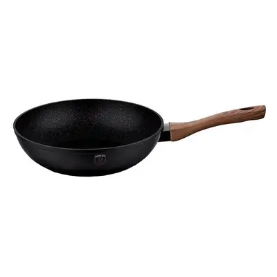 BERLINGERHAUS BERLINGERHAUS Pánev WOK s mramorovým povrchem 28 cm EBONY Line Rosewood BH-1719