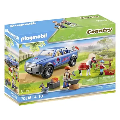 Stavebnice Playmobil 70518 Mobilní podkovářství