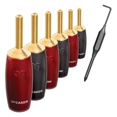 Audioquest SureGrip series 507 Banana gold (set 6 ks) - banánky zlaté