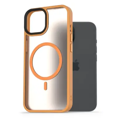 Kryt na mobil AlzaGuard Matte Case Compatible with MagSafe pro iPhone 15 žlutý