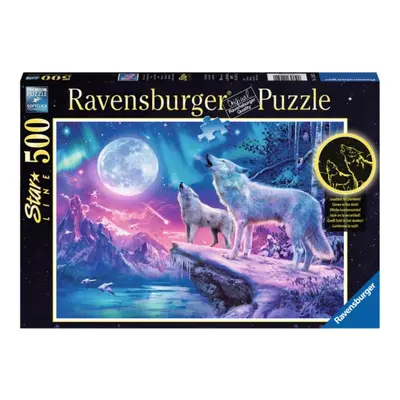 RAVENSBURGER Svítící puzzle Vytí za soumraku 500 dílků