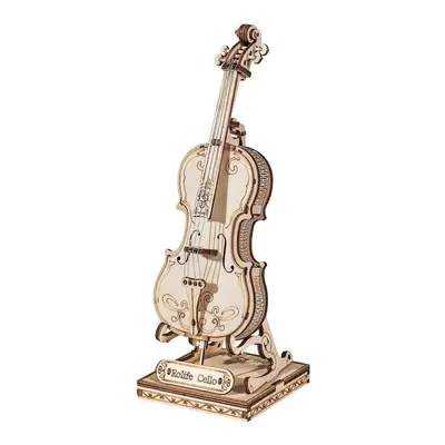 3D puzzle Robotime Rolife 3D dřevěné puzzle Violoncello 58 dílků