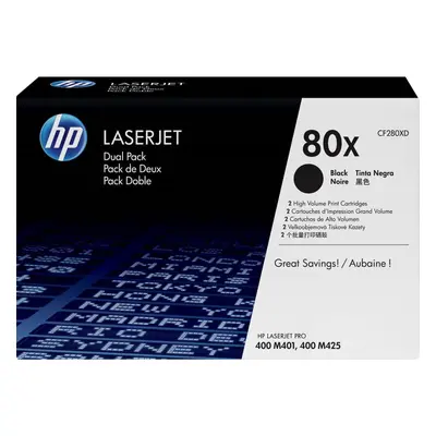 Toner HP CF280XD č. 80X Dual Pack černý 2ks originální