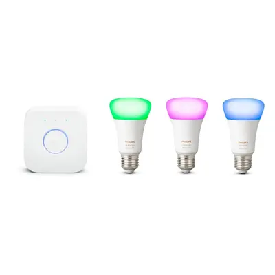 Sada chytrého osvětlení Philips Hue White and Color ambiance 9W E27 promo starter kit