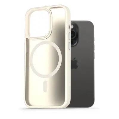 AlzaGuard Matte Case Compatible with Magsafe pro iPhone 15 Pro bílý AGD-PCMM64W