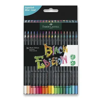 Pastelky Pastelky FABER-CASTELL Black Edition, 36 barev