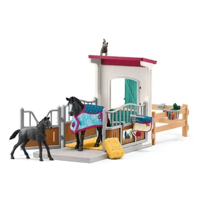 Set figurek a příslušenství Schleich Box pro koně s klisnou a hříbětem 42611