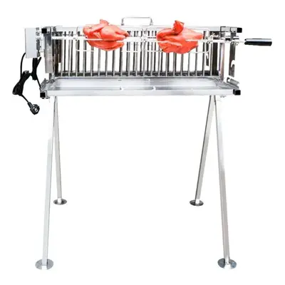 Nerezový gril na kuře, kýtu a pečeni / 2x Rotisserie UG Grill