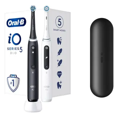 Elektrický zubní kartáček Oral-B iO 5 DUO černý a bílý