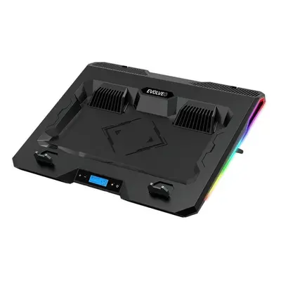 Chladící podložka pod notebook EVOLVEO Ania 10 RGB, nastavitelný podstavec pro notebook