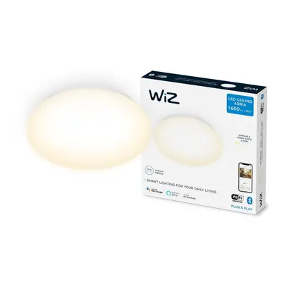 WiZ Dimmable 8719514338050 LED stropní svítidlo Adria 1x17W | 1600lm | 2700K - stmívatelné, bílá