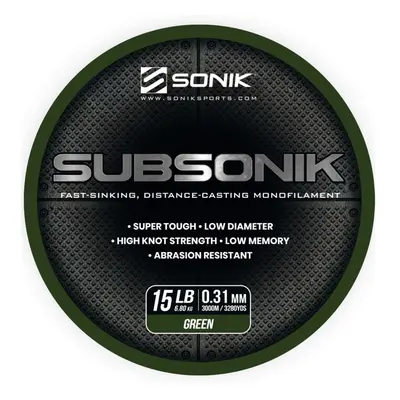 Sonik Vlasec Subsonik Green 3000m 0,31mm 15lb