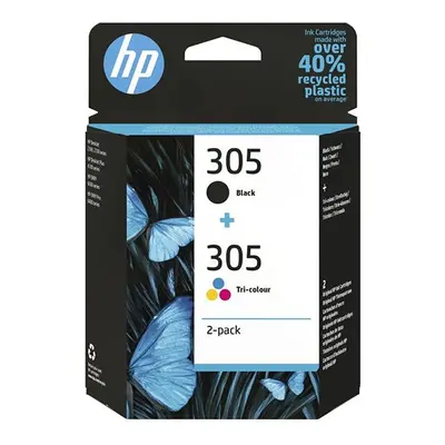 HP originální ink 6ZD17AE#301, HP 305, blistr, HP 2-pack DeskJet 2300, DeskJet 2710, DeskJet 272