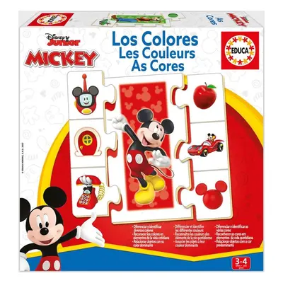 EDUCA Puzzle Mickey a přátelé: Učíme se barvy 6 × 7 dílků