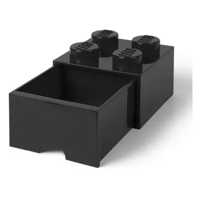 Úložný box LEGO stolní box 4 se zásuvkou - černá