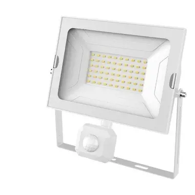 LED reflektor Avide ultratenký LED reflektor s čidlem pohybu bílý 50 W