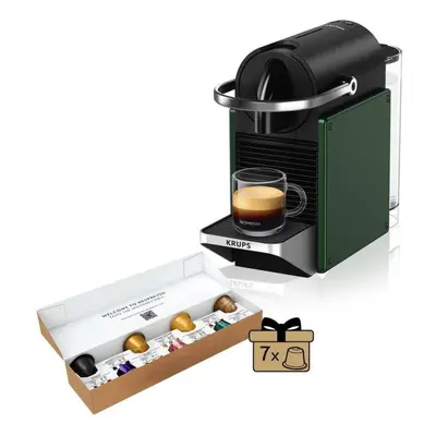 Kávovar na kapsle NESPRESSO KRUPS Pixie Dark Green XN306310