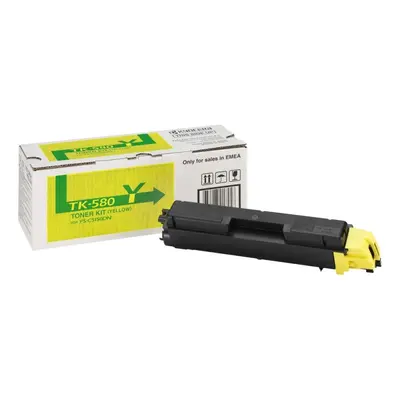 Kyocera originální toner TK580Y, yellow, 2800str., 1T02KTANL0, Kyocera FS- C5150DN, O