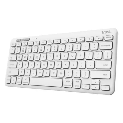 Klávesnice Trust LYRA Compact Wireless Keyboard - US, bílá