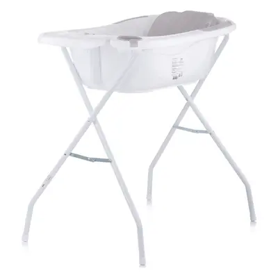 CHIPOLINO Vanička s podložkou a stojanem Vela 87cm Grey