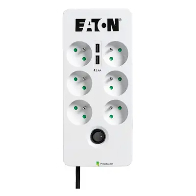 Přepěťová ochrana EATON Protection Box 6 USB FR