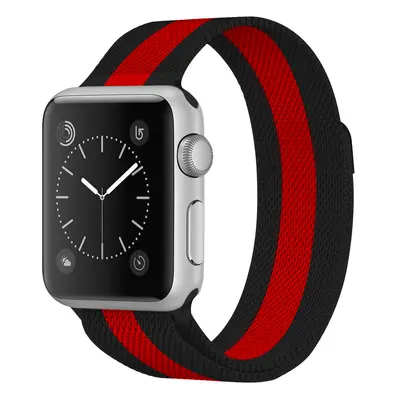 Milánský tah magnetický pro Apple Watch 38/40/41/42(S10)mm Barevná varianta: Černo-Červená