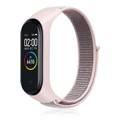 Náhradní náramek Mi band 3/4/5/6/7 SportNylon Barva: Růžovo-Šedá, Pro Přístroj: Xiaomi Mi band 3