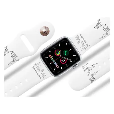 Apple watch řemínek Friends 11 Rozměr: 38/40/41mm, barva pásku: bílá