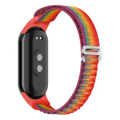 Náhradní náramek SportNylon se sponou Mi band 8/9 Barva: Červeno-Duhová, Pro Přístroj: Xiaomi Mi