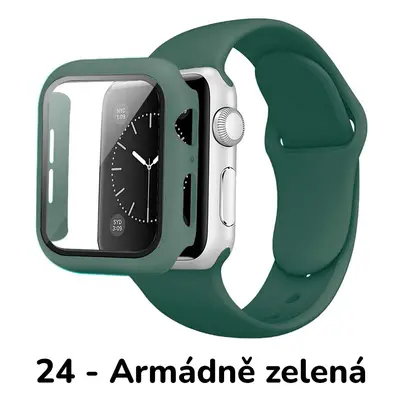 BPE Set 3v1 pro Apple Watch Velikost: 41mm, Barevná varianta: 24 - Armádně zelená, Velikost řemí