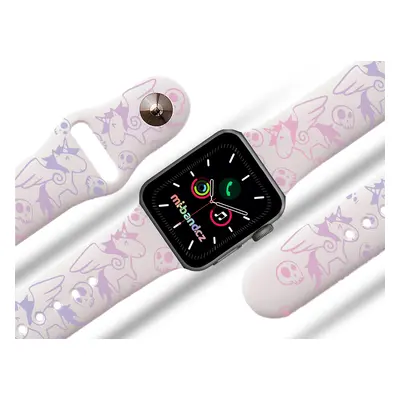 Mi-band.cz Apple watch řemínek Unicorn pink Barva: Bílá, Rozměr: 42/44/45/49mm MIBANDCZX02865