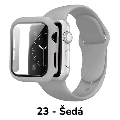 BPE Set 3v1 pro Apple Watch Velikost: 38mm, Barevná varianta: 23 - Šedá, Velikost řemínku: M/L (