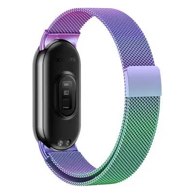 Milánský tah magnetické zapínání Mi band 8/9 Barva: Duhová, Pro Přístroj: Xiaomi Mi Band 8/9