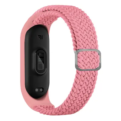 Pletený náhradní náramek Mi Band 3/4/5/6/7 Barva: Růžový, Pro Přístroj: Xiaomi Mi band 3/4/5/6/7