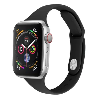 Silikonový tenký řemínek pro Apple Watch 38/40/41mm Barevná varianta: Černý