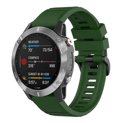 QuickFit silikonový řemínek s přezkou 26mm Barevná varianta: Armádně zelený