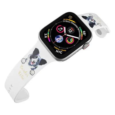 Apple watch řemínek Border kolie Rozměr: 42/44/45/49mm, barva pásku: bílá