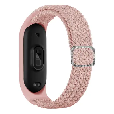 Pletený náhradní náramek Mi Band 3/4/5/6/7 Barva: Růžová, Pro Přístroj: Xiaomi Mi band 3/4/5/6/7