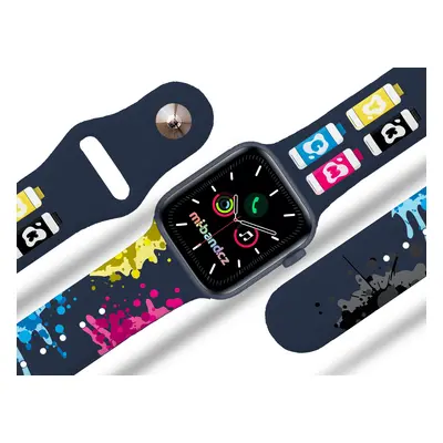 Mi-band.cz Apple watch řemínek Cákance barev Barva: Modrá, Rozměr: 42/44/45/49mm MIBANDCZX02919