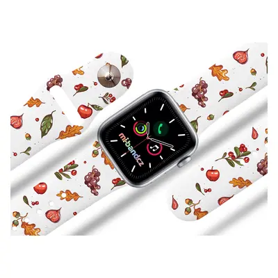 Mi-band.cz Apple watch řemínek Podzimní nadílka Barva: Bílá, Rozměr: 42/44/45/49mm MIBANDCZX0286