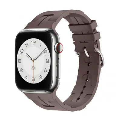 Silikonový řemínek se vzorkem pro Apple Watch 42/44/45/46/49mm Barva náramku: Švestková