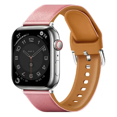 Řemínek z umělé kůže pro Apple Watch 38/40/41mm Barva: Růžová