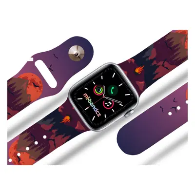 Mi-band.cz Apple watch řemínek Úplněk na horách Rozměr: 42/44/45/49mm