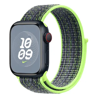 Nylonový řemínek pro Apple Watch 38/40/41mm Barevná varianta: Modro-neonovězelená