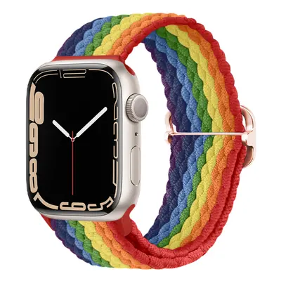 Pletený řemínek se sponou pro Apple Watch 38/40/41mm Barevná varianta: Duhový