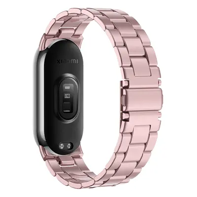 Celokovový náhradní náramek Mi band 8/9 Barva: Světle růžový, Pro Přístroj: Xiaomi Mi Band 8/9