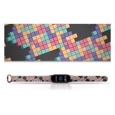 Mi-band.cz Náhradní náramek Mi band 3/4/5/6/7 Tetris Barva: Vícebarevná, Pro Přístroj: Xiaomi Mi