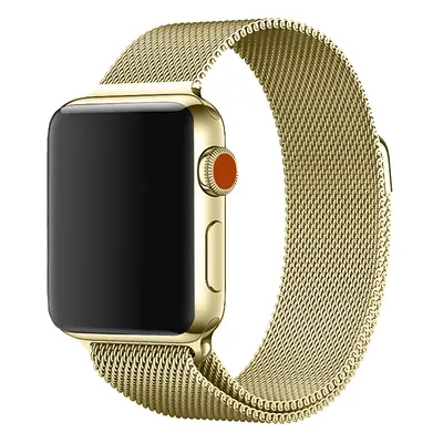 Milánský tah magnetický pro Apple Watch 42/44/45/46/49mm Barevná varianta: Zlatá